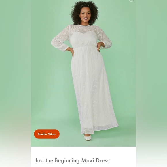 Modcloth NEW with tags maxi white lace long sleeves dress - Picture 6 of 11